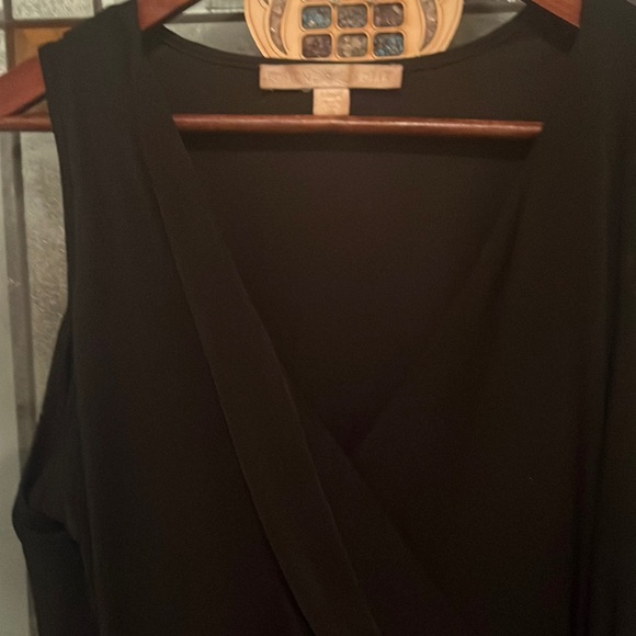 Black ruching Boston proper dress size 4 lined and back zipper material mini - Picture 1 of 4